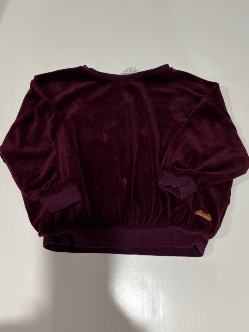 Souris Mini Velour Sweatshirt